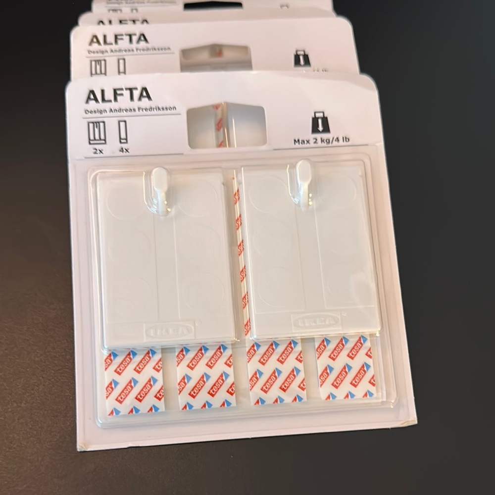 IKEA ALFTA Wall Hook Set - White